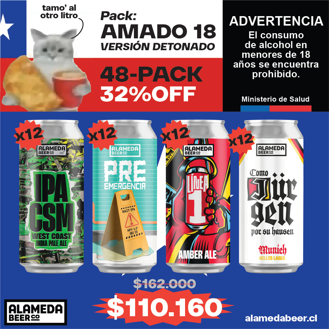 Amado 18 (48-pack) - Versión Detonado 32%